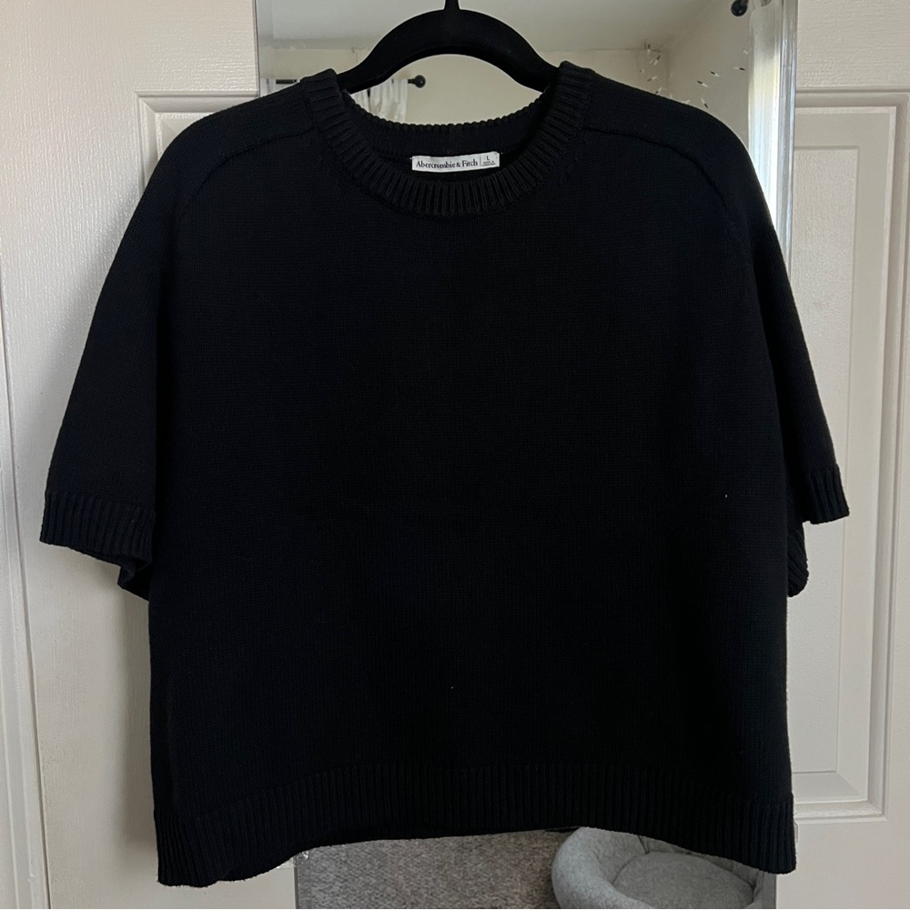 Abercrombie & Fitch Black Crew Neck Sweater